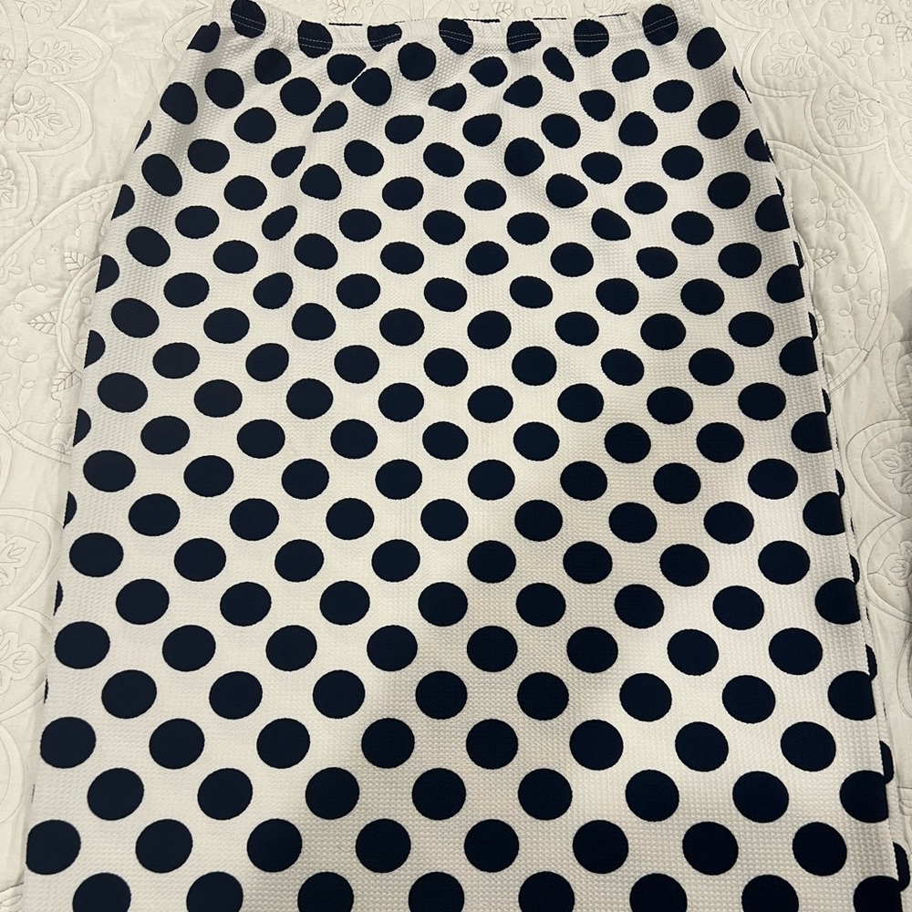 Victoria’s Bliss navy & white skirt.